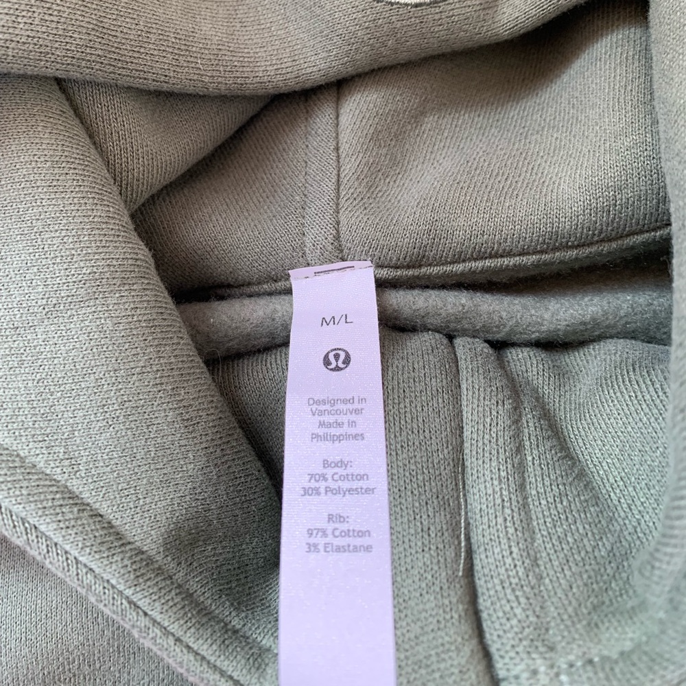💚LULULEMON SCUBA HOODIE FULL ZIP-GREEN TWILL-M/L-XL/XXL💚 - Picture 13 of 16
